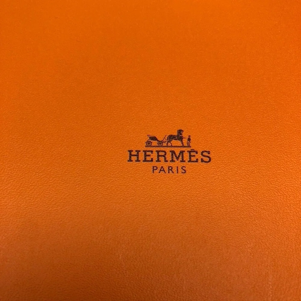 Authentic Hermes Orange Storage Gift Box Empty 7.25x14.5x1‎ Small Rectangle